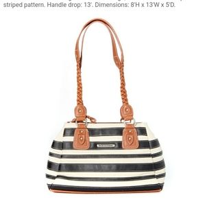 Stone Mountain Nantucket Striped Purse Handbag